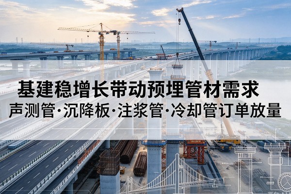 巴马基建稳增长带动预埋监测管材需求，声测管、沉降板、注浆管订单持续放量