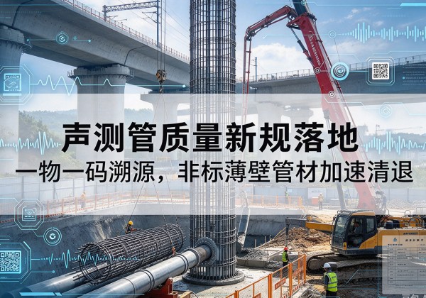 巴马声测管质量新规落地，一物一码溯源，非标薄壁管材加速清退